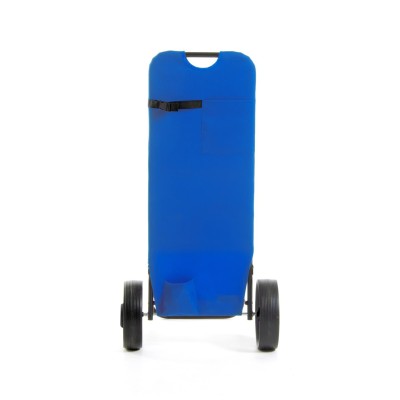 Retro carrello da mare blu con tasca posteriore e fibbia a scatto